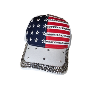 Women's Patriotic Bling Adjustable Ball cap